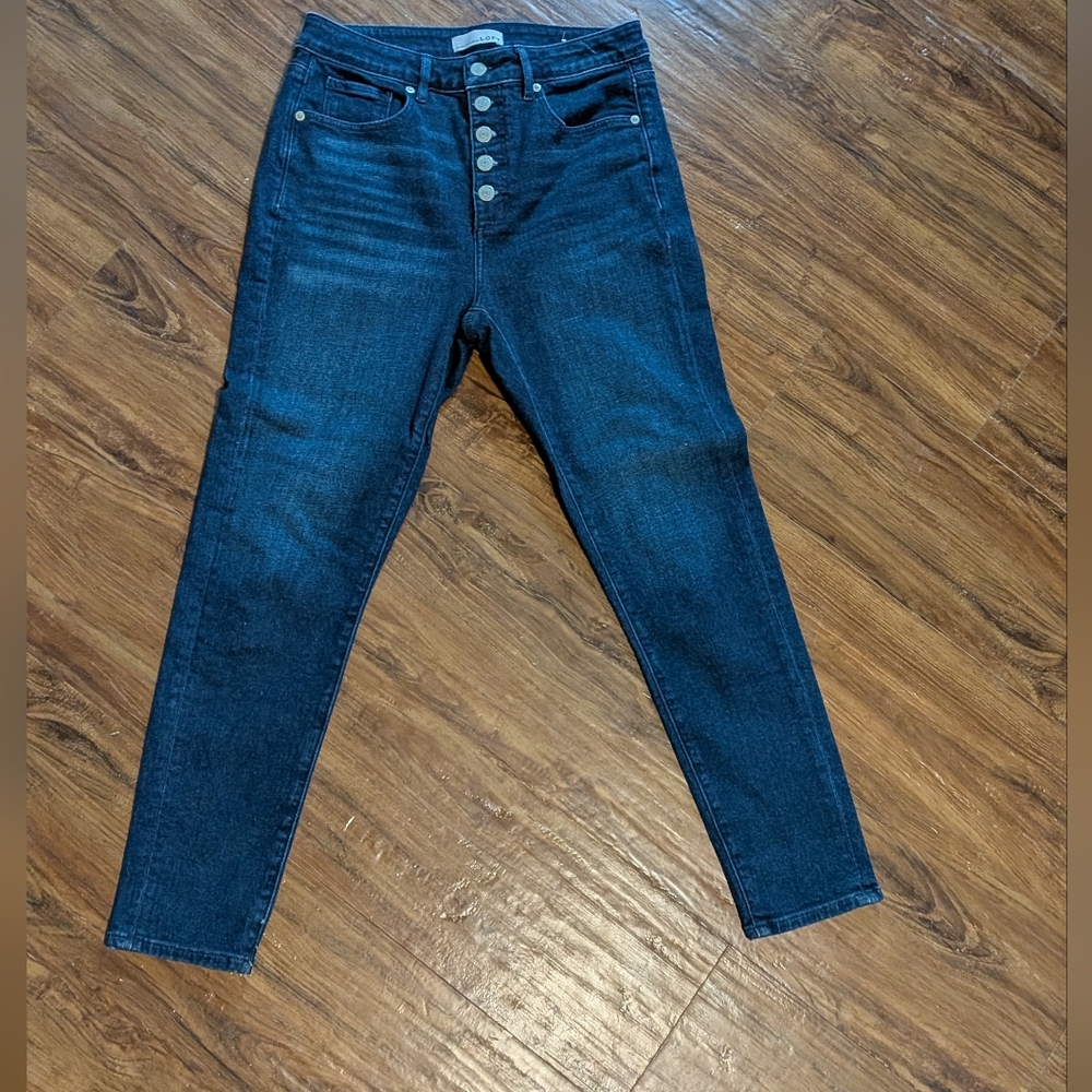 LOFT Women's Skinny Jeans - Dark Blue